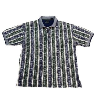 Vintage Greg Norman Golf Polo Größe M Geometrisch Abstrakt 90er - Bild 1 von 6