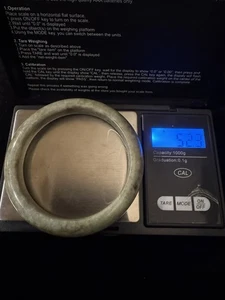 Bermese grüne Jade Armreif Armband 6-1/2 Neujahr Geschenk 52,3 g - Bild 1 von 9