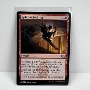 Rob The Archives - Streets Of New Capenna Magic The Gathering Magic The Gathering SNC #122 - Imagen 1 de 1