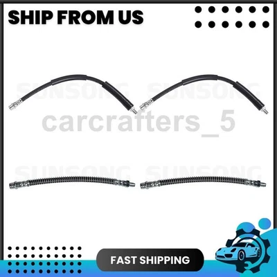 4 mangueras hidráulicas de freno delantero trasero para Mercedes-Benz S430 2000-2002 4,3 L Foto 1 de 4