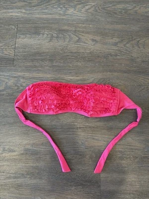 Xhilaration Pink Bandeau Bikini Top Size Small - Image 1 of 4