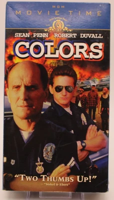 Colors (VHS, 1999, Movie Time) Sean Penn Robert Duvall Used. - Image 1 of 3