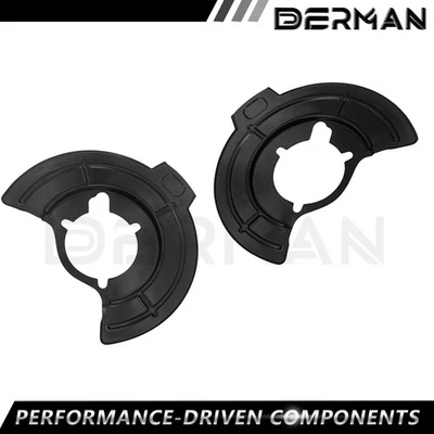 Pair Front Disc Brake Splash Shields Black For 2007 - 2018 Jeep Wrangler Jk - Image 1 of 4