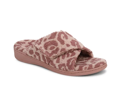 Zapatillas VIONIC Relax II para mujer más vendidas, rizo leopardo rosa Foto 1 de 4