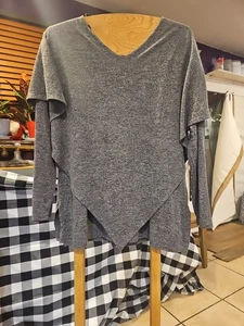 Damen 2XL Indigo Soul Pullover Sweatshirt Lagenlook Grau Kuschelig - Bild 1 von 3