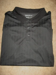 Schwarz gestreiftes Reebok Golf Poloshirt für Herren neu ohne Etikett 5XL - Bild 1 von 1