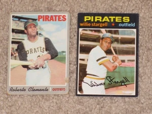 Roberto Clemente Willie Stargell 1970 1971 Topps LOW GRADE #230 #350 HOF LOT - Picture 1 of 2