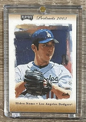 2003 Playoff Portraits #17 Hideo Nomo Materials Combo Bronze #/50 - Image 1 of 2