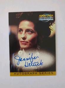 Skybox Star Trek DS9 Deep Space Nine Autograph Card A12 Jennifer Hetrick as Vash - Picture 1 of 2