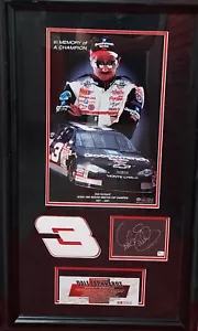 Authentic Dale Earnhardt signed autographed photo Framed matted 35x20 Nascar LE - Picture 1 of 11
