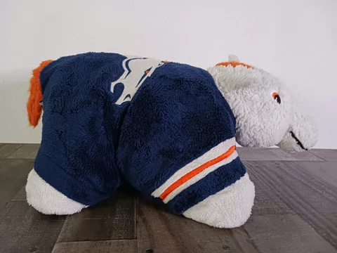 Denver Broncos Pillow Pets Plush Toy Stuffed Animal Broncos Thunder Mascot Cover