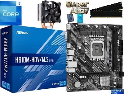 Aufrüstkit PC Bundle Intel Core i5-14600K bis 64GB DDR4 mit TPM 2.0 ASRock H610M - Bild 1 von 4