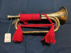 Corneta de marcha, corneta militar, ejército imperial japonés, marina, antigüedades militares - Imagen 1 de 8