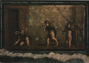 Alte Kunstpostkarte - Ercolano - Schmuck mit Liebesgott - Bild 1 von 1