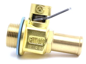 T208N: 7/8-18 UNS Original FUMOTO ENGINE OIL DRAIN VALVE W/ NIPPLE - Picture 1 of 3
