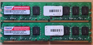 RAM DDR2 2Gb (2 moduli da 1GB) V-DATA PC4200 usate - Foto 1 di 2