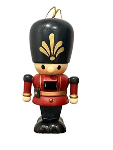 Vintage Zim's Nussknacker Soldat hängender Christbaumschmuck 3,5 Zoll - Bild 1 von 10