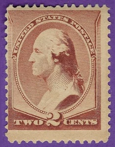 USA SCOTT #210, Mint-F/VF-OG-NH, Giant Margin! Post Office Fresh! SCV $135.00 - Picture 1 of 1