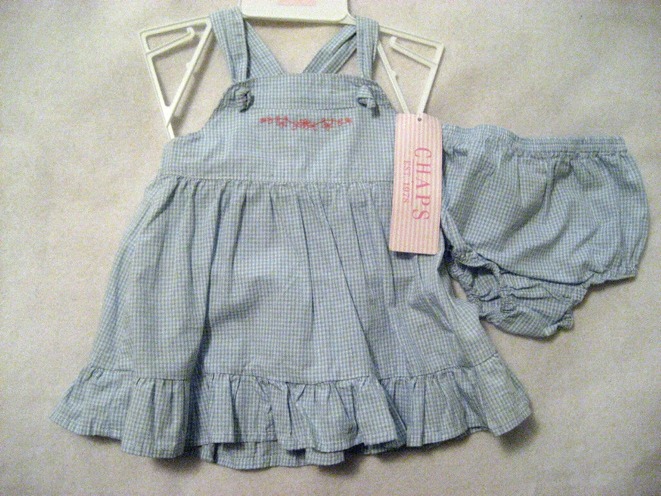 Vestido sin mangas CHAPS para niñas - talla 3 meses - Nuevo con etiqueta Foto 1 de 1