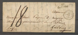 Cursive letter 12/Les Crottes + c.15 Aix-en-Provence, 28.7.1846 X4003 - Picture 1 of 2