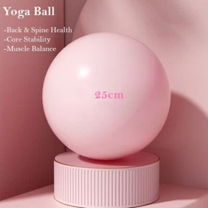 25cm Yoga Pilates Ball Home Exercise Fitness Anti Burst Small PVC Ball - Picture 1 of 5
