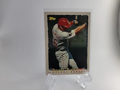 1995 Topps Dean Palmer #193 Cyberstats Texas Rangers - Image 1 of 4