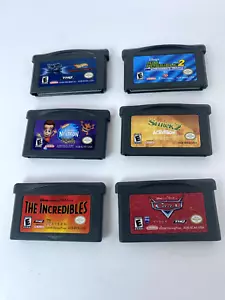 Nintendo Gameboy Advance GBA Games Lot Includes Shrek 2, Kim Possible 2, Cars... - Picture 1 of 2