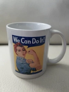 Rosie the Riveter Coffee Mug WWII Poster Mug National Archives We Can do it - Picture 1 of 8