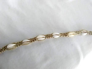 Surfer Choker Cowrie Shell Skater SUP Necklace Boho 24" Adj USA Seller New - Picture 1 of 4