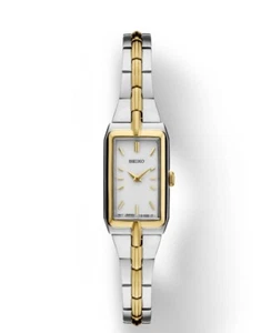 Seiko Essentials White Dial Two-Tone Stainless Steel Women's Watch SWR044 - Picture 1 of 3