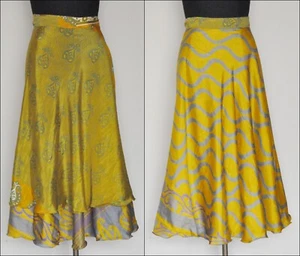 Sarong Dress Women Reversible Bikini Cover Up Beach Sari Casual Wrap Skirt 9584 - Picture 1 of 3