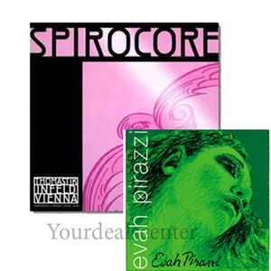 YDC Cello Strings  Set 4/4 Spirocore Tungsten G,C -Evah Pirazzi Soloist A,D    - Picture 1 of 1