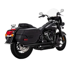 VANCE & HINES TWIN SLASH SLIP-ON MUFFLERS 2018-2024 SOFTAIL HERITAGE CLASSIC 114 - Picture 1 of 3