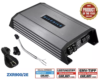 Hifonics ZXR 900/2E Digital 2-Kanal Verstärker 900 Watt RMS + Bass Fernbedienung - Bild 1 von 4