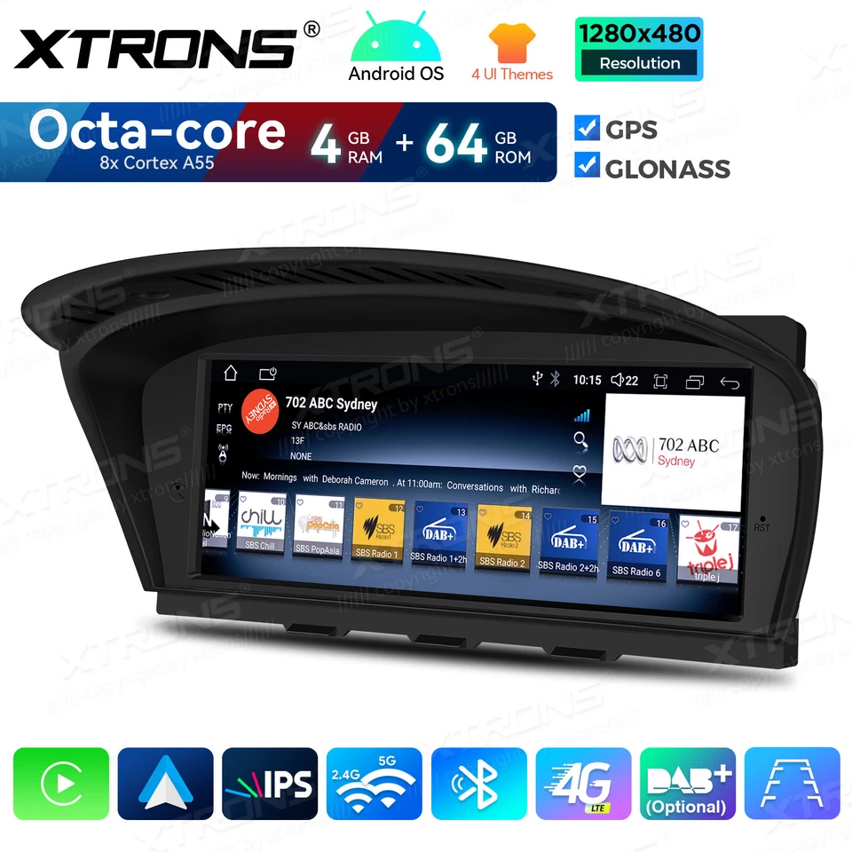 8,8 Zoll Autoradio Android 14 Octa Core GPS Navi für BMW E60 E90 M5 E91 E93 CCC - Bild 1 von 4
