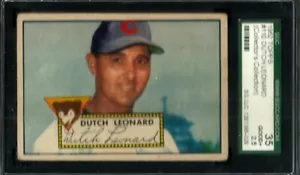 1952 Topps #110 NIEDERLÄNDISCH LEONARD RB PSA 2 JUNGEN - Bild 1 von 2