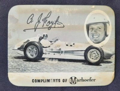 1962 Marhoefer Meats Racing A.J. Foyt Card, Indianapolis 500 Winner (4) - Image 1 of 4