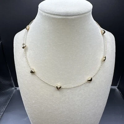 Collar corazón estación 18k en oro amarillo Foto 1 de 4