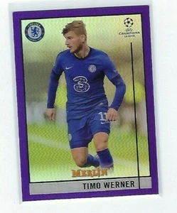 2020/21 TOPPS MERLIN UEFA TIMO WERNER PURPLE #8 Ser #277/299 CHELSEA - Picture 1 of 1