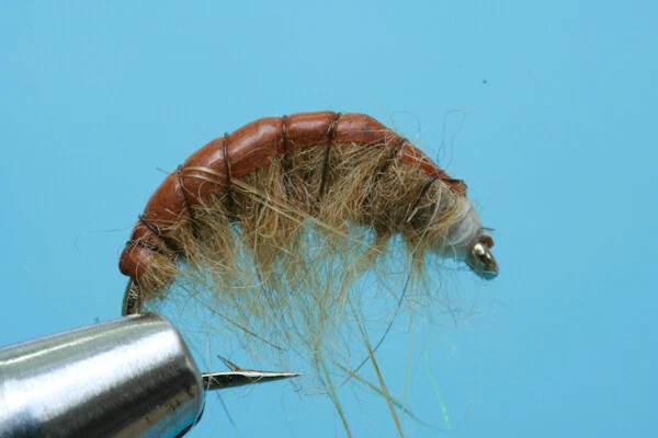 Fliegentom Nymphe 3 Stück Scud Nr. 16 - Flohkrebs braun - Bild 1 von 1