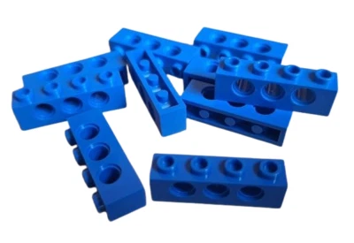 Lego 10 Stück Technic Stein 1x4 in blau mit Loch (3701) Technik Steine Neu - Bild 1 von 4