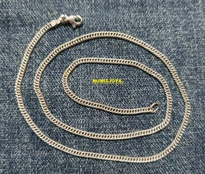 Cadena ORO blanco 18 quilates. Peso 3,30 gr. Largo 40 cm. Eslabón de 2,00 mm. - Imagen 1 de 3