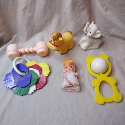 Lote de juguetes CPK vintage de goma plástica/gerber plástico/pequeña gente Foto 1 de 4