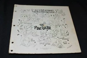 1961 Vtg THE PUNCTUATOR by Evans Specialty Co. Wheel English Writers Tool - Imagen 1 de 1