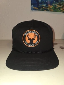 Vintage Whitetails Unlimited Adjustable Hat Hunting Deer Whitetail - Picture 1 of 4