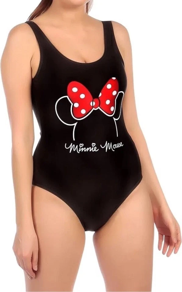 Traje de baño de una pieza negro Disney Minnie Mouse para mujer talla XXL Foto 1 de 1