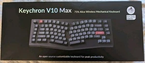 Keychron V10 Max Wireless Mechanical Keyboard - Gateron Jupiter Brown Switch - Picture 1 of 2