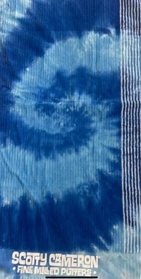 Toalla para jugadores Scotty Cameron Gallery THROW BACK TIE DYE “AZUL PSICODÉLICO” Foto 1 de 2