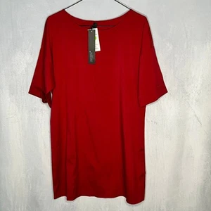 Zanzea Collection Shirt Red Short Sleeve Tunic New S - Picture 1 of 4