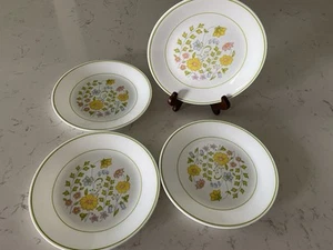 Corelle SPRING MEADOW Luncheon Salad Plates 8.5" EXCELLENT! Lot Of 4 - Picture 1 of 5